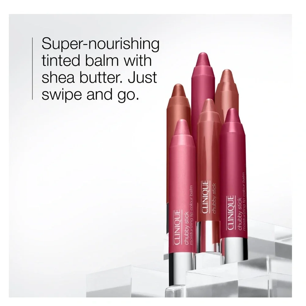 Clinique Chubby Stick Tinted Lip Colour Balm Crayon Whole Lotta Honey New in Box